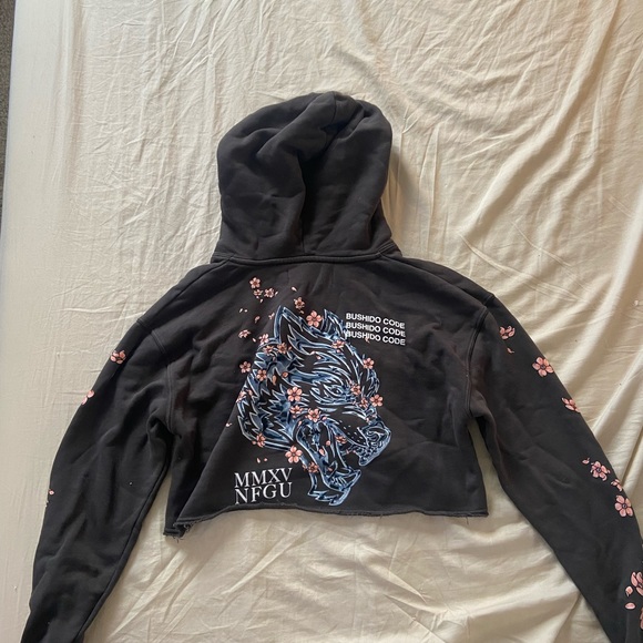 Darc Sport Crop Cherry Blossom Hoodie - Picture 2 of 3